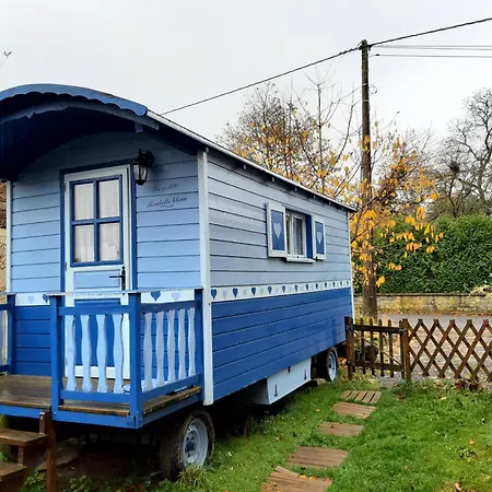 Cozy Little Blue Caravan In Scy Belgique *